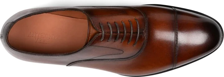 Anthony Veer Men's Regent Cap Toe Leather Oxford Dress Shoes - Image 3
