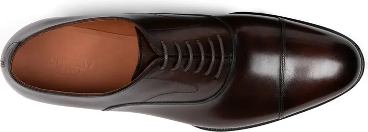 Anthony Veer Men's Regent Cap Toe Leather Oxford Dress Shoes - Image 8