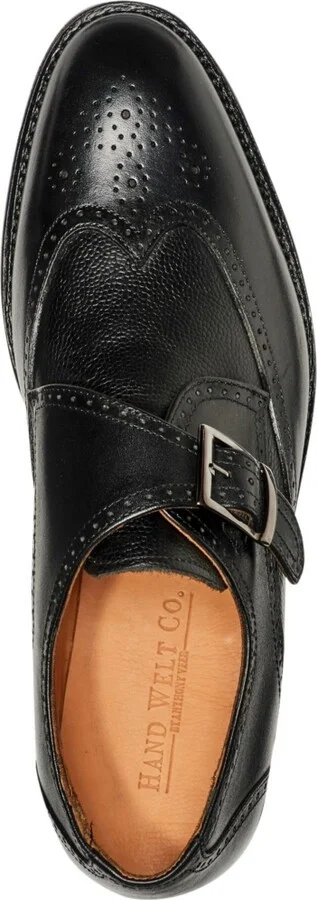 Anthony Veer Men's Roosevelt Iii Single Monkstrap Wingtip Goodyear Dress Shoes - Image 4