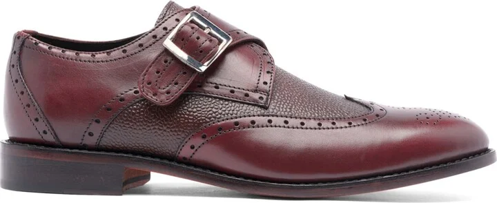 Anthony Veer Men's Roosevelt Iii Single Monkstrap Wingtip Goodyear Dress Shoes - Image 6