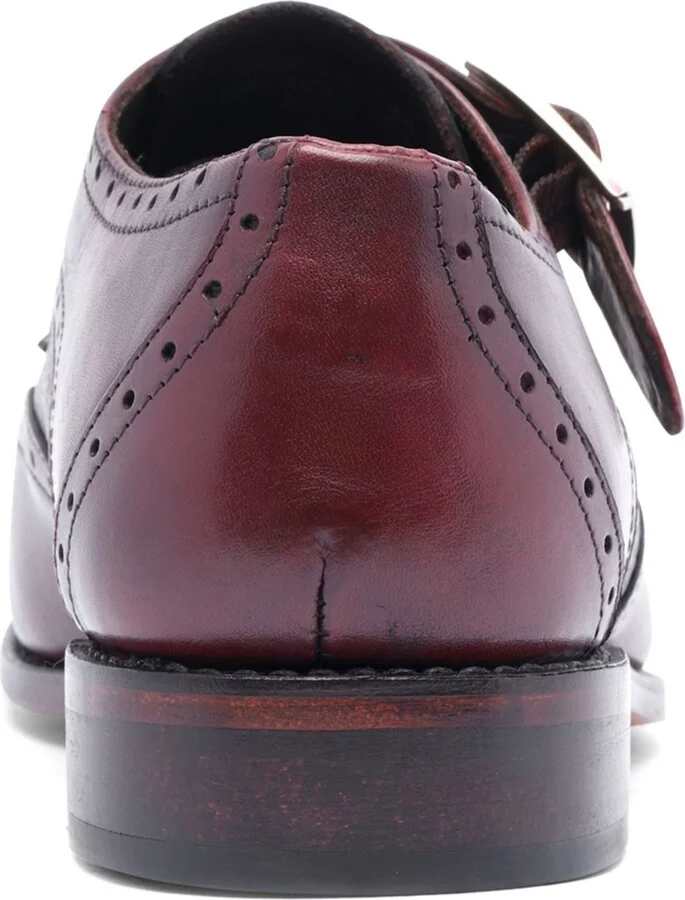 Anthony Veer Men's Roosevelt Iii Single Monkstrap Wingtip Goodyear Dress Shoes - Image 8