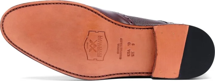Anthony Veer Men's Roosevelt Iii Single Monkstrap Wingtip Goodyear Dress Shoes - Image 9