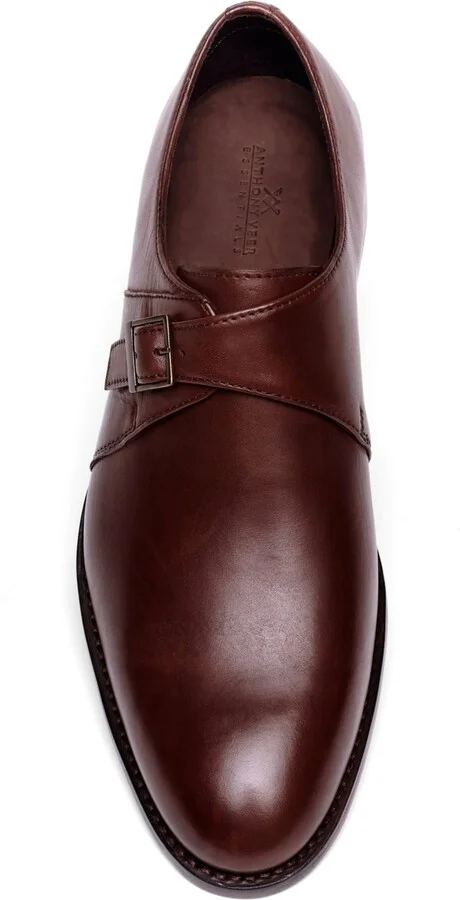 Anthony Veer Men's Roosevelt Single Monk Strap Shoes - Image 4