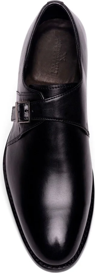 Anthony Veer Men's Roosevelt Single Monk Strap Shoes - Image 8