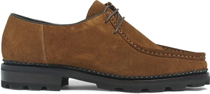 Anthony Veer Men's Wright Moc Toe Lace-Up Shoes - Image 6