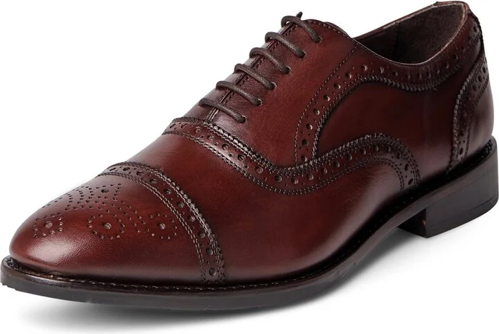Anthony Veer Quarter Brogue Shoes for Men | Lace-up | Goodyear Welt Construction | Recraftable Leather Outsole
