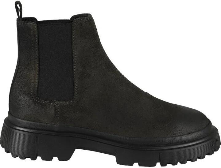 Anthracite Suede Ankle Boot