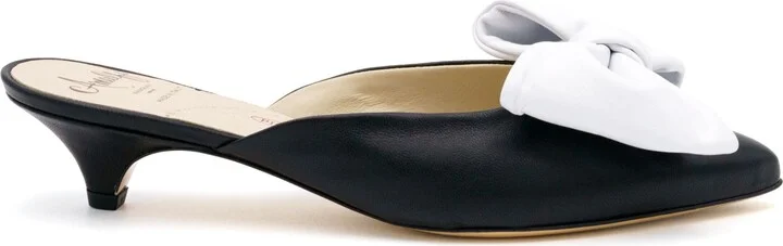 Antica Pointed Toe Kitten Heel Mule - Image 3
