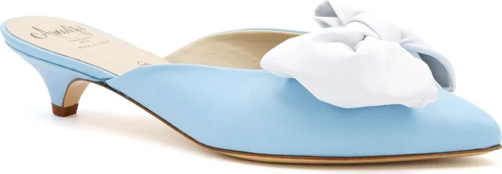Light Jeans/white Parm Bow