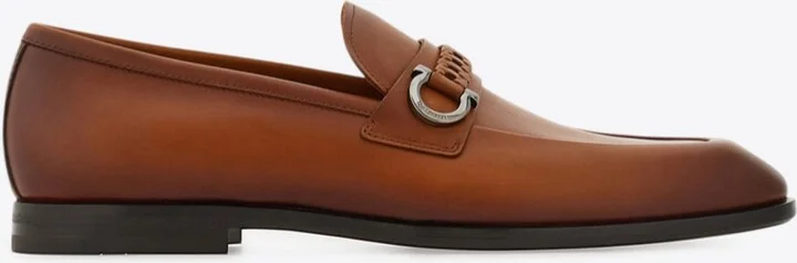 Antigua Gancini Leather Loafers