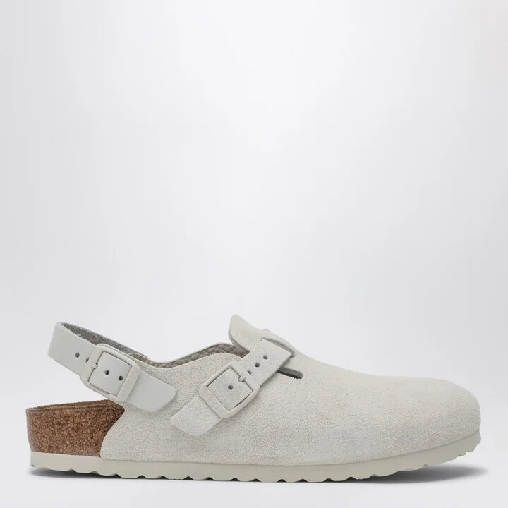 Antique White suede Tokyo loafers