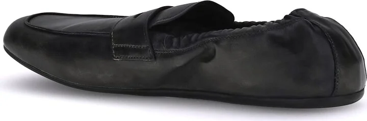Antiqued Leather Shuffle Loafers - Image 3