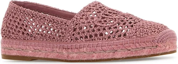 Antiqued Pink Crochet Isla Espadrilles - Image 2