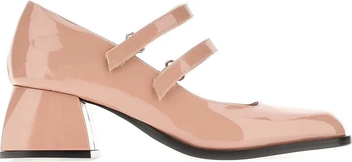 Antiqued Pink Leather Bulla Bacara Pumps