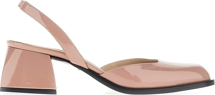 Antiqued Pink Leather Bulla Jones Pumps