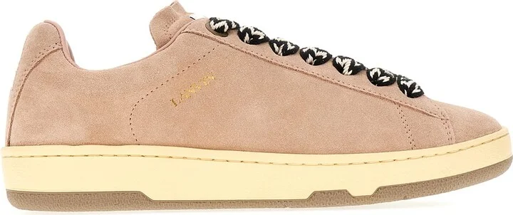 Antiqued Pink Suede Curb Lite Sneakers