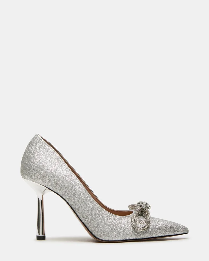 Antoinette Silver Glitter