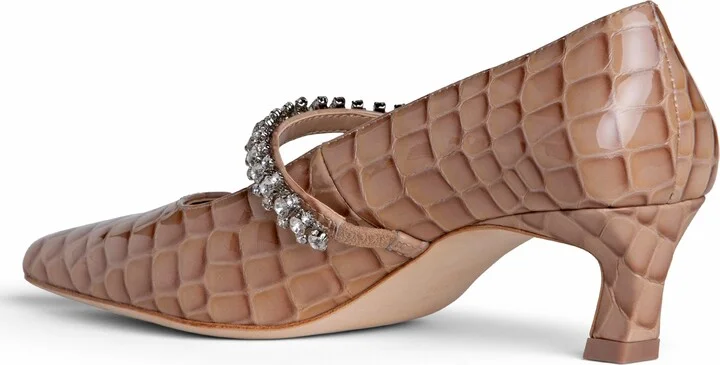 Antonella Embossed Leather Pump - Image 3
