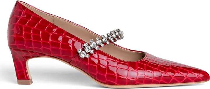 Antonella Embossed Leather Pump