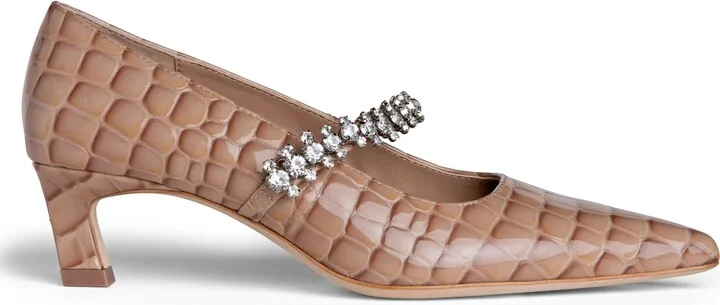 Antonella Embossed Leather Pump
