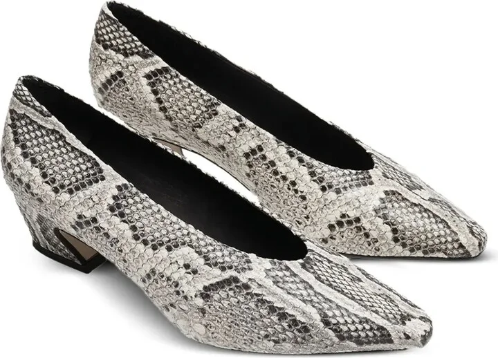 Antonyne snakeskin-effect pointed-toe pumps - Image 2