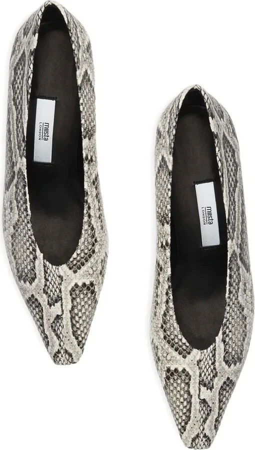 Antonyne snakeskin-effect pointed-toe pumps - Image 3