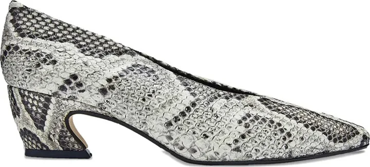 Antonyne snakeskin-effect pointed-toe pumps