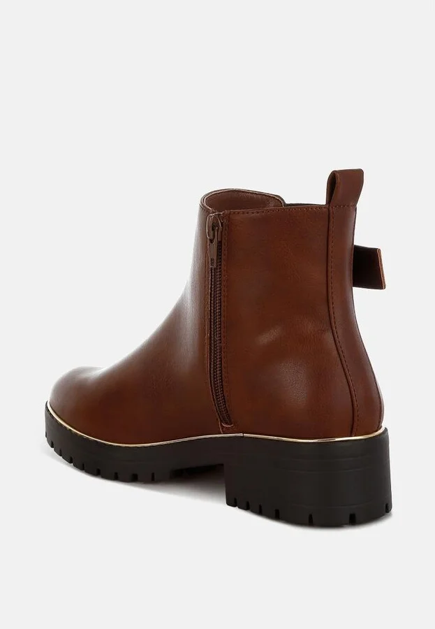 Antorin Chunky Buckle Detail Ankle Boots - Image 2