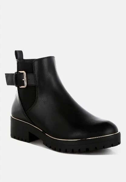 Antorin Chunky Buckle Detail Ankle Boots Women - Image 3