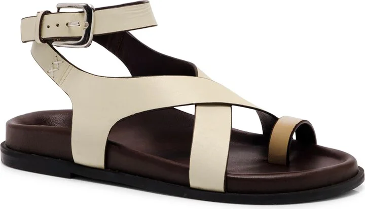 Anya Ankle Strap Toe Loop Sandal