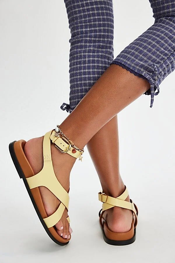 Anya Criss-Cross Footbed Sandals - Image 3