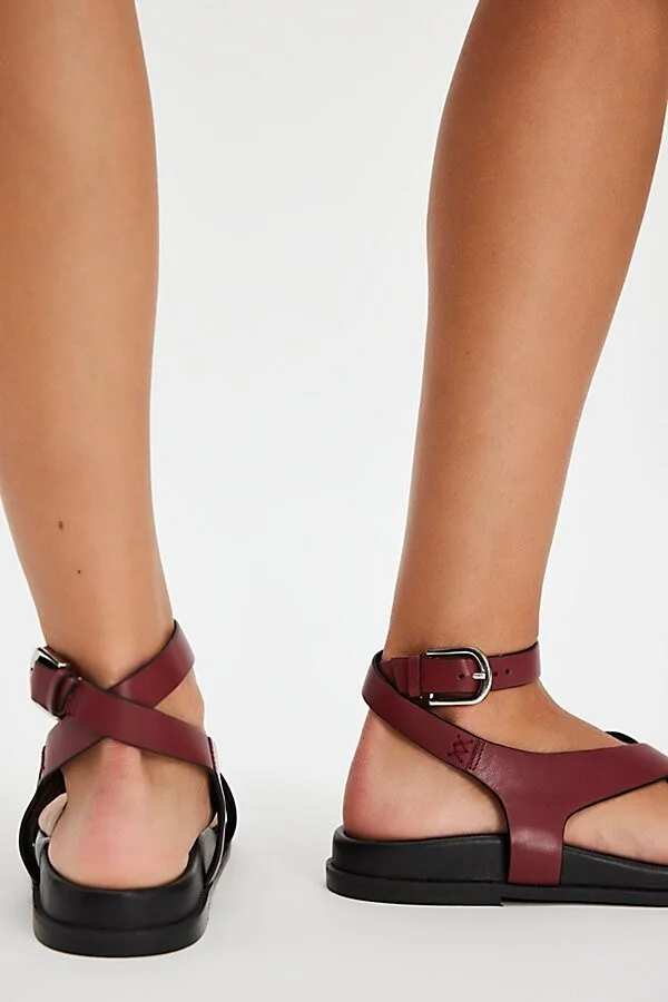 Anya Criss-Cross Footbed Sandals - Image 3