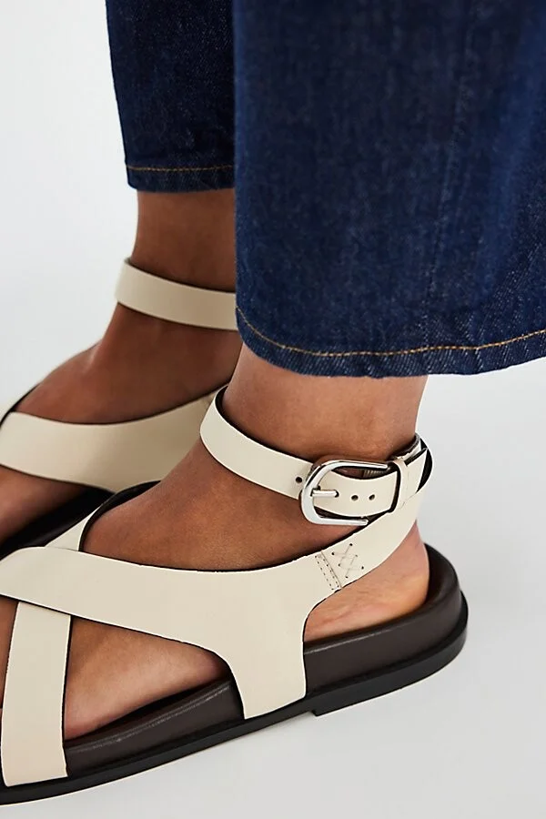 Anya Criss-Cross Footbed Sandals - Image 4