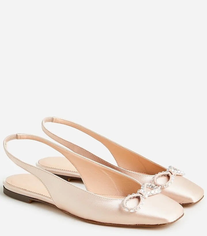 Anya slingback flats with bow - Image 2