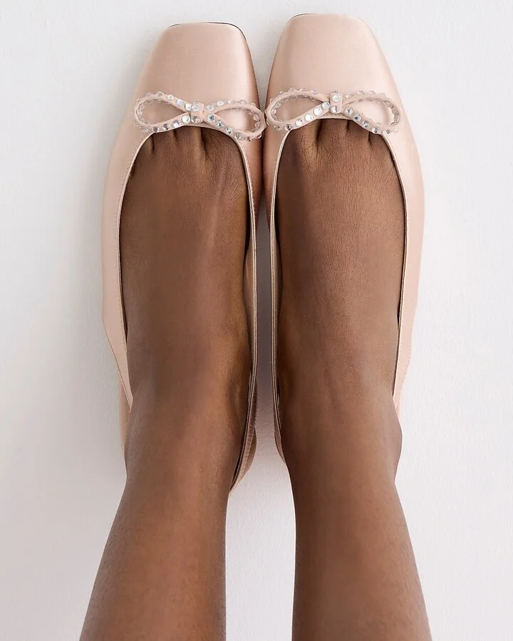 Anya slingback flats with bow