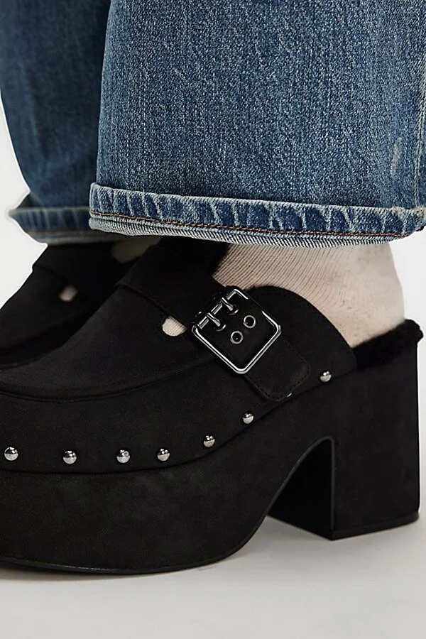 Anya Suede Clogs - Image 2