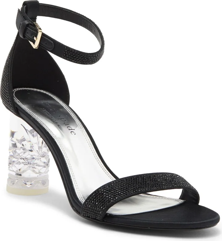 Aolra Pavé Clear Heel Sandal