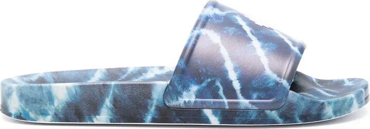 AOP Soundwaves logo-embossed slides