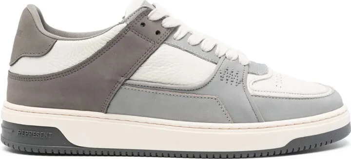 Apex panelled leather sneakers