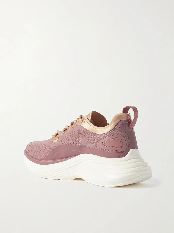APL ATHLETIC PROPULSION LABS - Streamline Metallic Rubber-trimmed Mesh Sneakers - Brown - Image 3