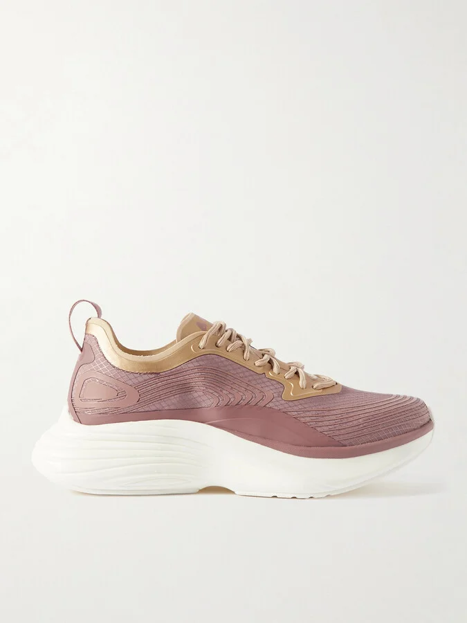 APL ATHLETIC PROPULSION LABS - Streamline Metallic Rubber-trimmed Mesh Sneakers - Brown