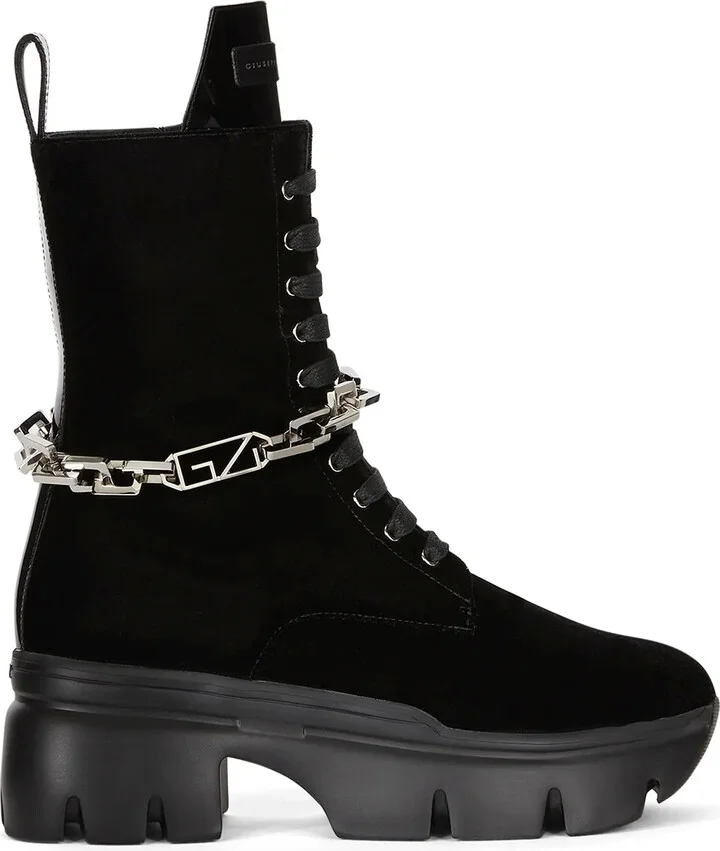 Apocalypse chain-detail boots