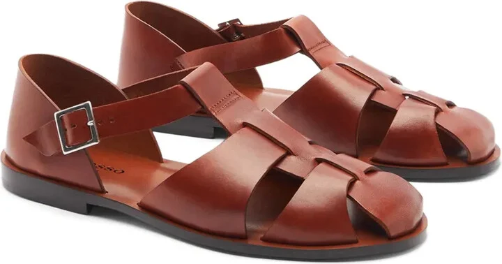 Apollo buckle-fastening leather sandals - Image 2