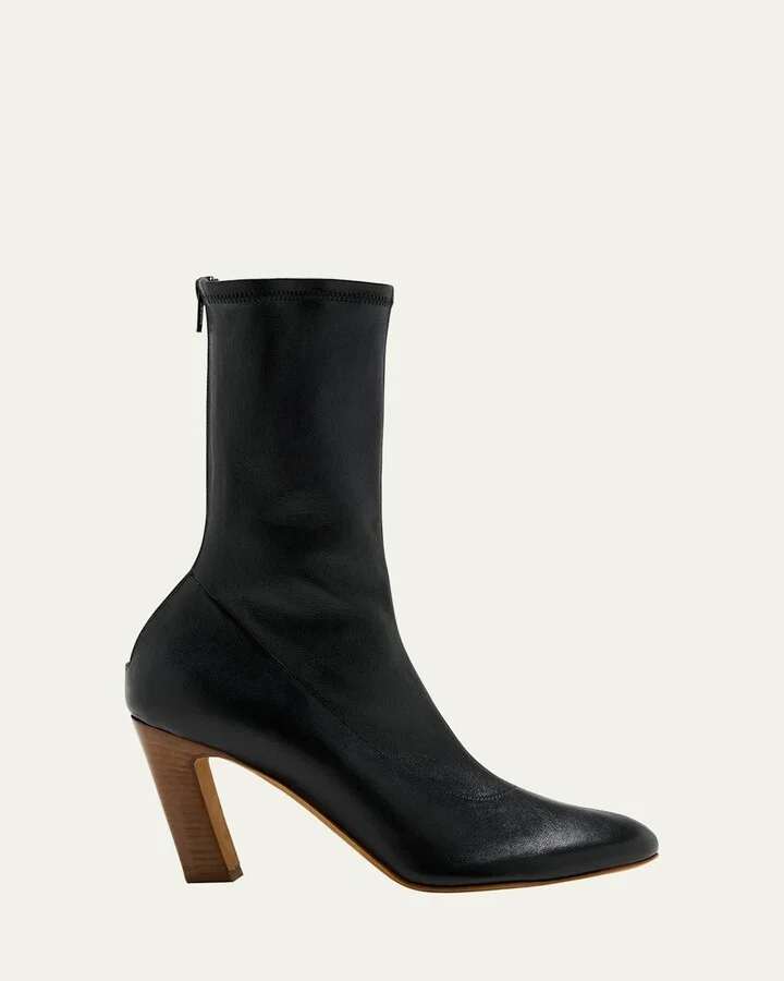 Apollo Calfskin Zip Mid Boots