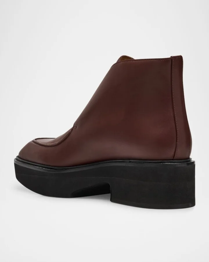 Apollo Leather Ankle Booties - Image 3