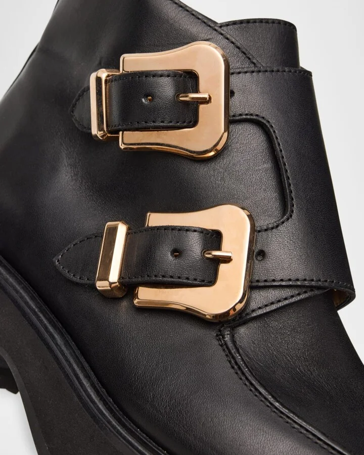 Apollo Leather Ankle Booties - Image 2