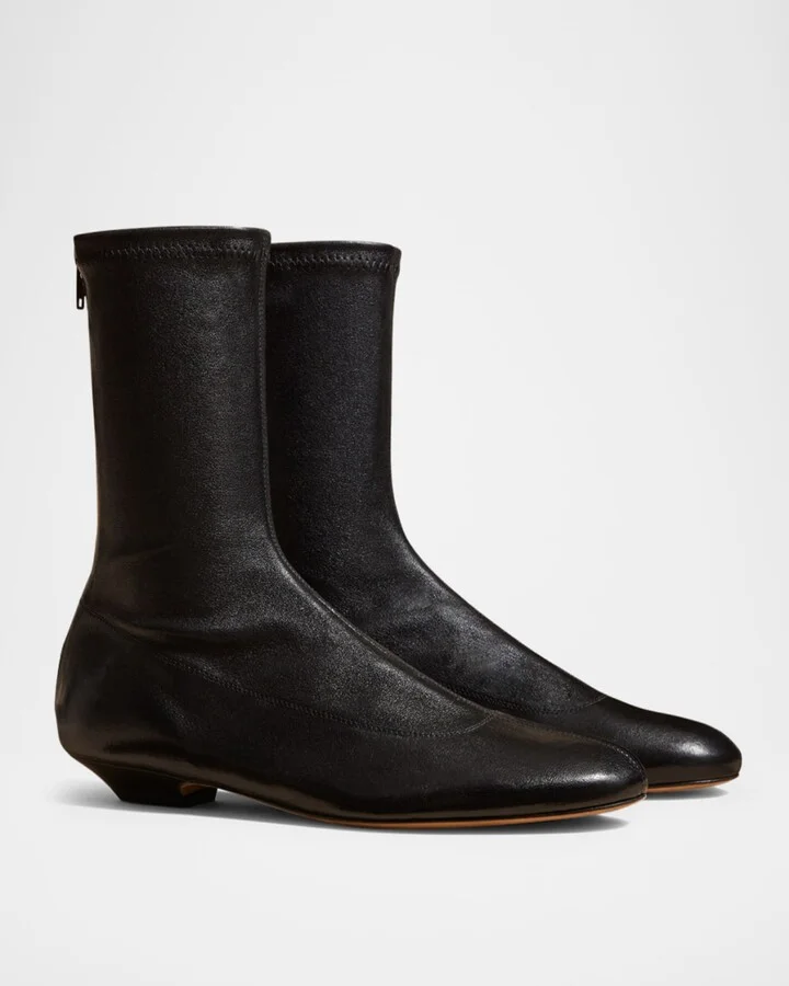 Apollo Leather Zip Ankle Boots - Image 4
