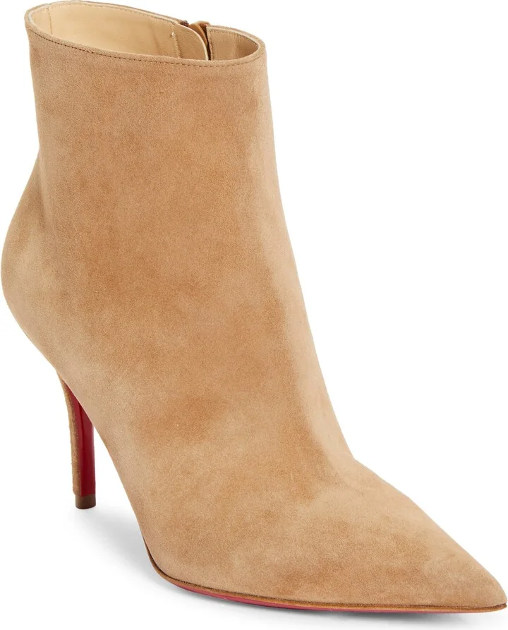 Apostropha Pointed Toe Suede Bootie