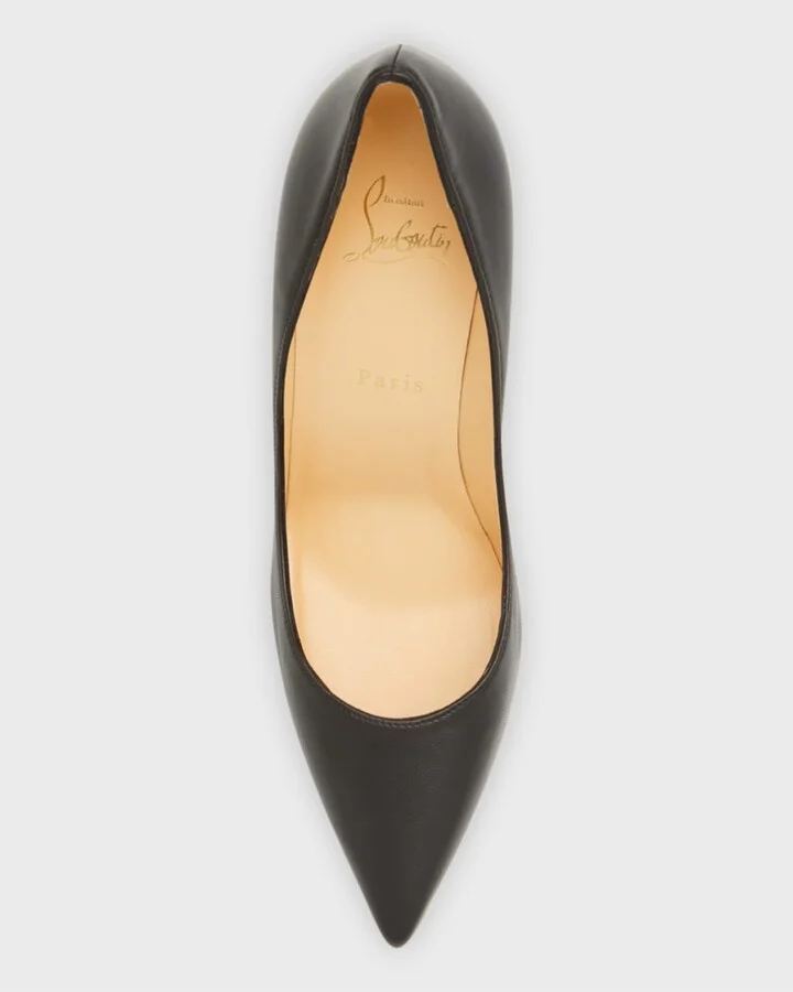 Apostrophy Leather Pointed Red-Sole Pumps - Image 2