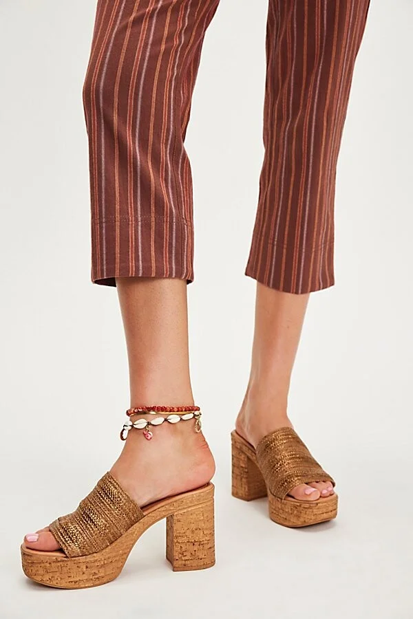 Applause Cork Platform Heels - Image 2